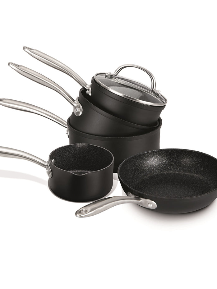 Scratch Guard: Non-Stick Pan Set + Free Milk Pan - 4 Piece