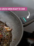 Thermo Smart - the best non stick saucepan set. Heat indicator turns green when hot enough to cook. Suitable for induction hobs