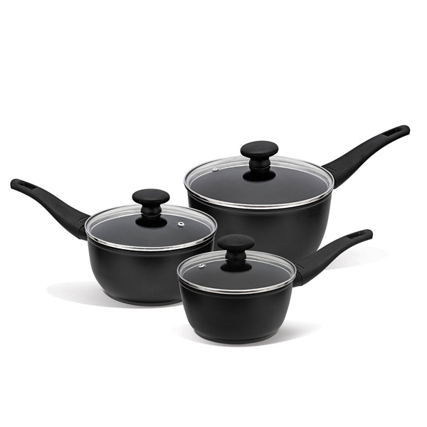 Prestige Thermo Smart 3 Piece Non Stick Saucepan Set with Heat Indicator.